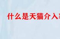 什么是天貓介入率？數(shù)值多少才算合格？