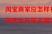 淘寶商家應(yīng)怎樣有效優(yōu)化長尾關(guān)鍵詞？