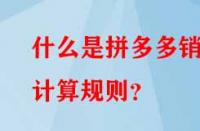 什么是拼多多銷(xiāo)量計(jì)算規(guī)則？