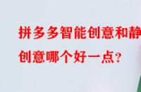 拼多多智能創(chuàng)意和靜態(tài)創(chuàng)意哪個好一點？