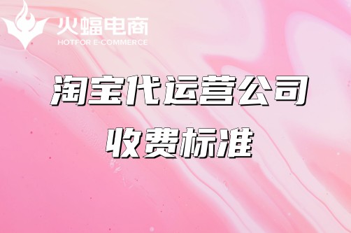 淘寶代運營收費標(biāo)準(zhǔn)
